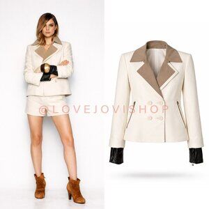 Runway | Phillip Lim Resort 2011 Layered Double Breasted Spring Jacket | Neutral